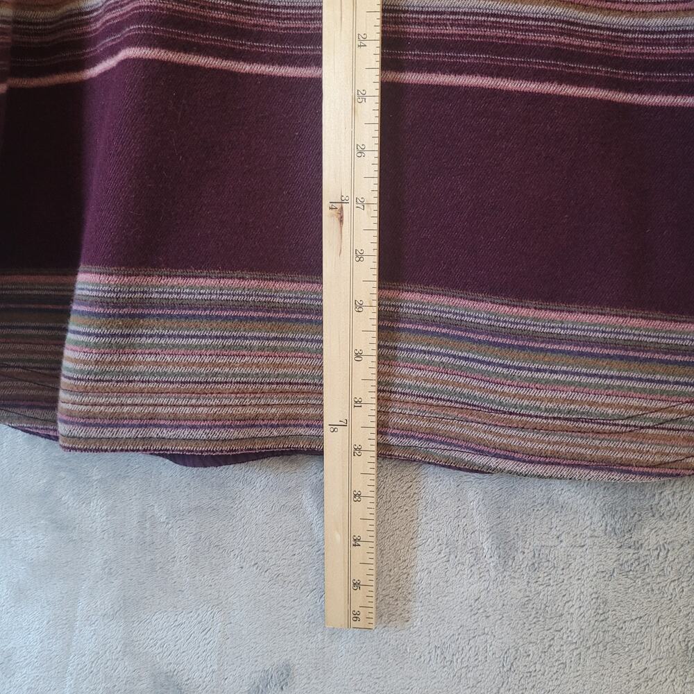 Columbia Calico Basin Women's XXL Burgundy Stripe Shirt Jacket Shacket READ - Picture 10 of 13